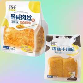 曼悦芙面包100g轻咸肉丝香蕉牛奶味长条面包糕点办公校早餐面包