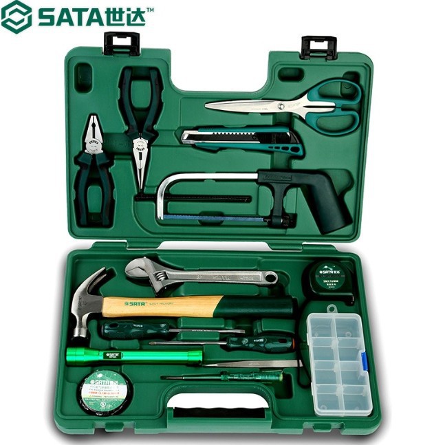 世达工具箱家用套装25件日常家用家庭维修工具组合套装世达06008