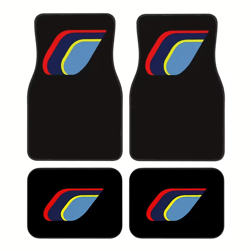 Cross-Border Dropshipping of Crystal Velvet Dirt-Resistant and Easy-Care Floor Mats, Four-Piece Set of All-Season Car Floor Mats, Available for Dropshipping