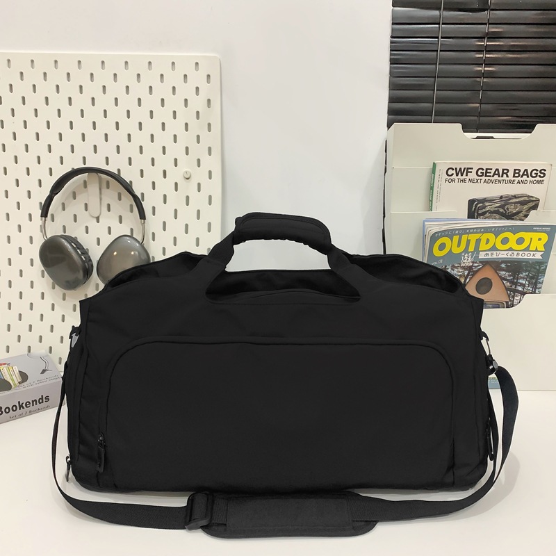 Bolsa de viaje de gran capacidad de color sólido, bolsa de moda, bolsa de mano, bolsa de zapatos independiente, bolsa de ejercicios, bolsa de yoga para mujeres