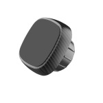 园形方形车载磁吸支架头纤维纹贴吸盘配件出风口引磁铁片导航手机
