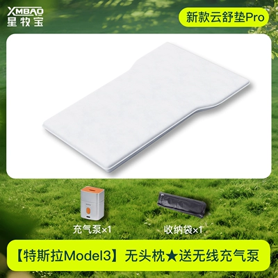 Suitable for Tesla Model 3 Vehicle-mounted inflatable bed - tesla-model-3-special-new-lying-flat-mat-pro-comes-with-wireless-air-pump-storage-bag