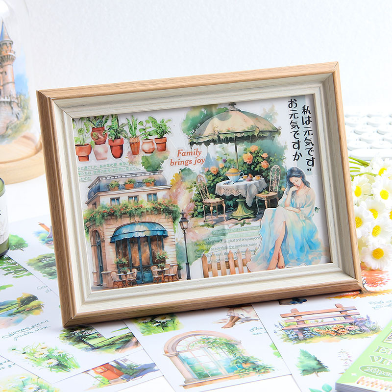 Memorias nebulosas pegatinas impermeables transparentes pegatinas de mascotas Bendiy cuaderno diario decoración pegatinas retro transfronterizas cuaderno manual