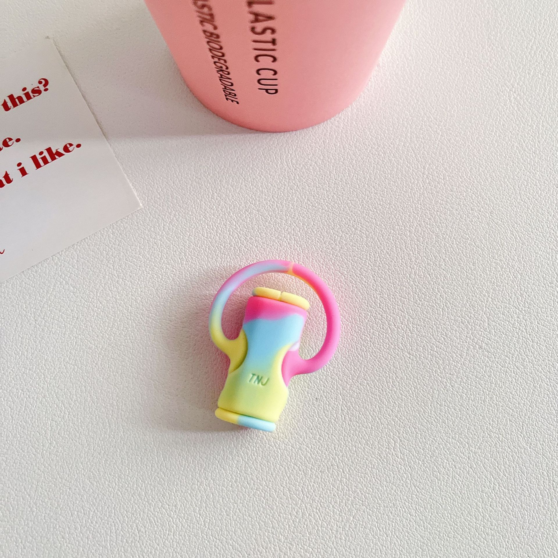 Cable de datos del teléfono móvil cubierta protectora silicona de dibujos animados dos en uno Cable de protección anti-fractura cubierta protectora de la cabeza del hilo de carga