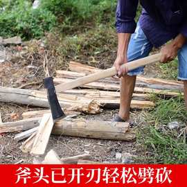 #包邮劈柴砍树伐木斧头大号轨道钢手工锻打家用砍柴开山木工斧子