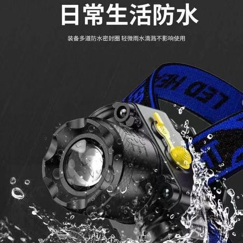 Strong ultra-bright headlamp head-mounted lightweight work lamp coal mine portable emergency zoom outdoor lighting
