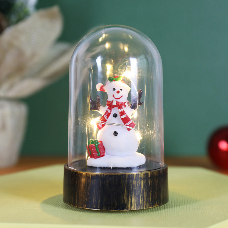 クリスマス装飾品老人雪だるまナイトライトクリスマスクリエイティブプレゼントデスクトップ装飾クリスマス装飾ランプ|undefined