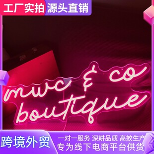 Letter-Shaped Led Neon Lights for Foreign Trade Parties, Festivals, Anime Decorations, Background Atmosphere, DIY Lights, Light Boxes, Creativity