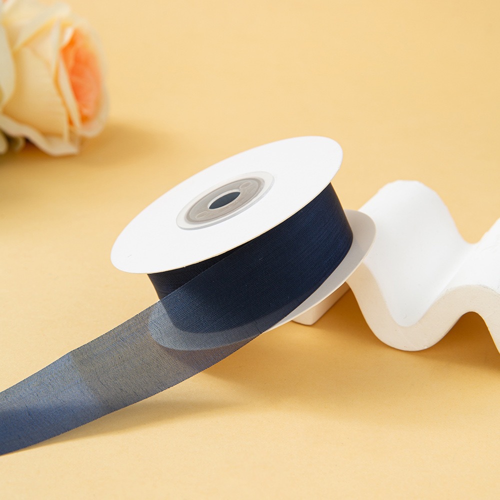 Inventario de 4cm seda de leche cinta de nieve de alta sensibilidad cinta de cabello DIY accesorios flores regalo ramo de flores cinta de flores