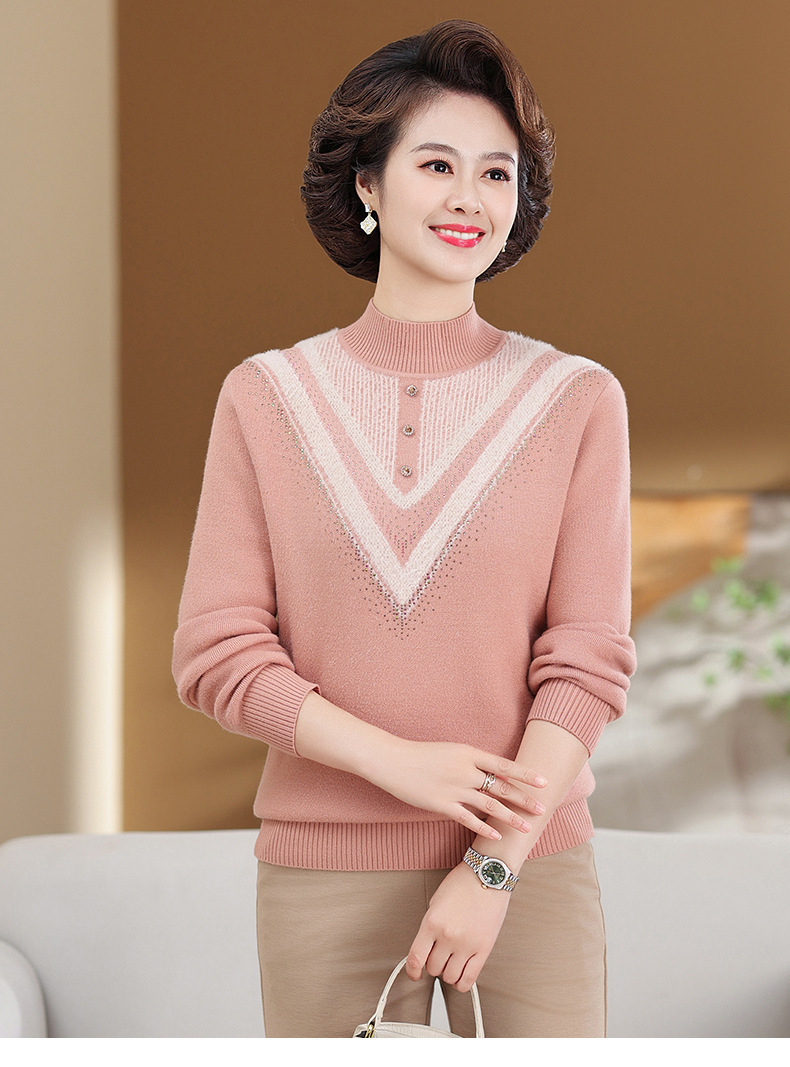 E5897 890K ÁO LEN NỮ TAIRYA MÙA XUÂN THU ĐÔNG TRUNG NIÊN DÀY ẤM THỜI TRANG NỮ G03 SẢN PHẨM MỚI