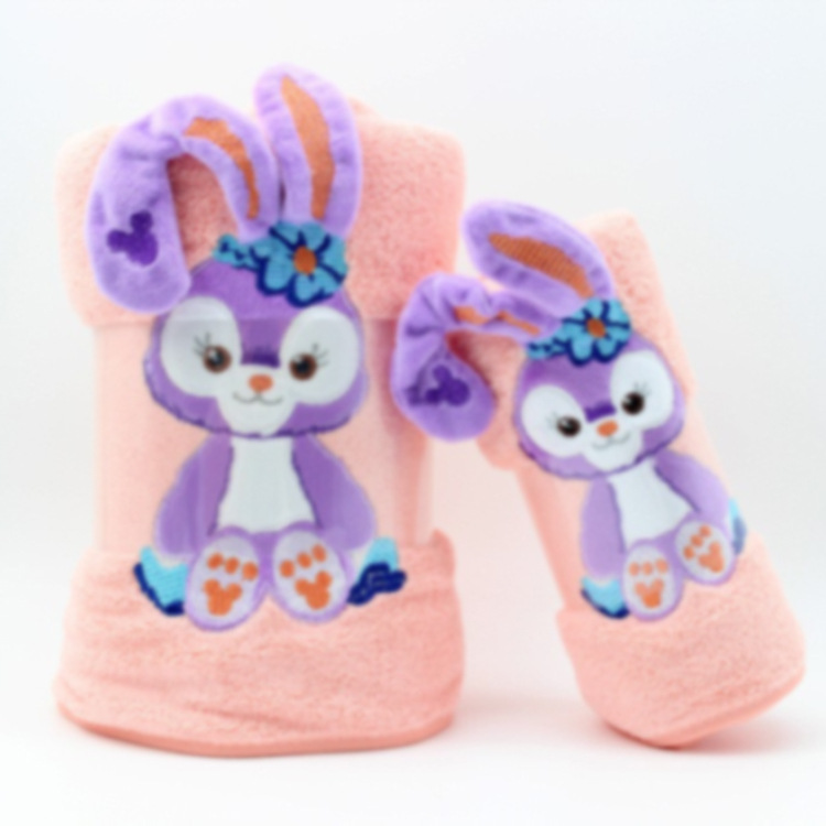 Spot Star Dailu Towel Bath Towel Set Coral Fleece Stereo Cartoon Cover Blanket Children's Children's Swimming Beach Towel