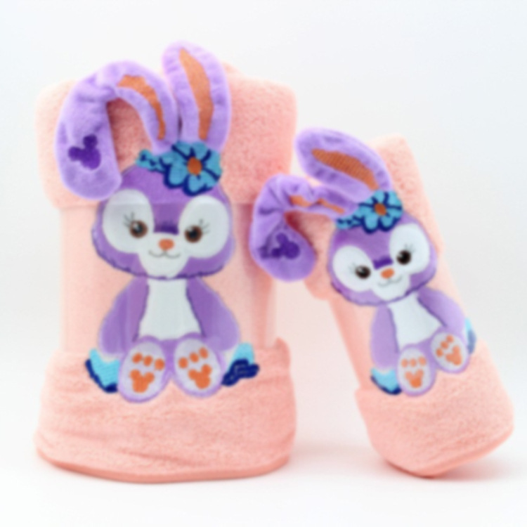 Spot Star Dailu Towel Bath Towel Set Coral Fleece Stereo Cartoon Cover Blanket Children's Children's Swimming Beach Towel