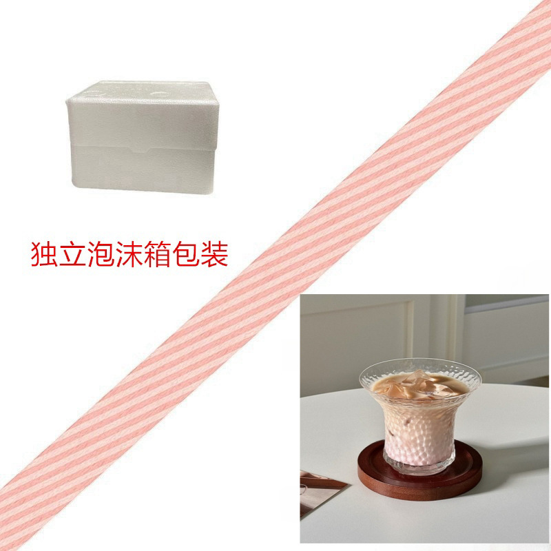 Taza de café americana transparente y delgada, taza de agua de vidrio invertido, taza de café latte, taza de jugo de alto valor de cara