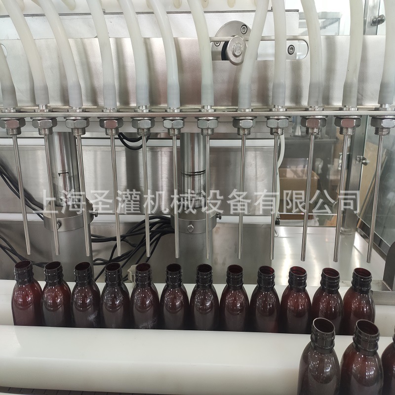 糖浆剂全自动高速灌装旋盖机100毫升口服溶液灌装生产联动线定制