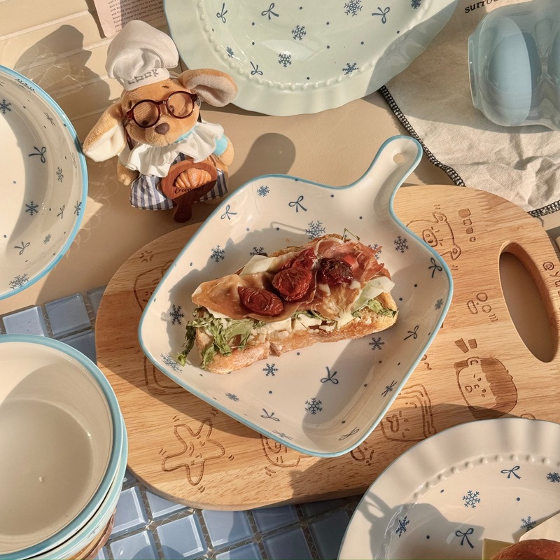 初雪食器ins風家庭用カップル料理皿かわいい食器セットきれいな食器皿皿皿皿皿皿皿皿皿皿皿皿がいい|undefined