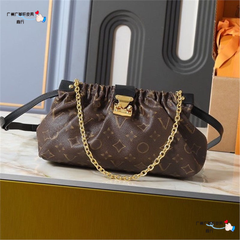 Lujia 2026 New Classic Monogram Women's Shoulder Bag Pochette Crossbody Bag