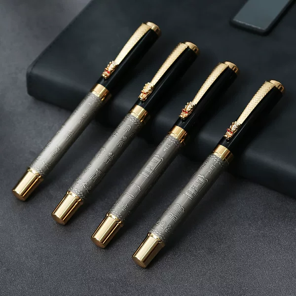 Metal neutral jewelry pen office stationery neutral pen 0.5mm signature pen carbon pen acrylic packaging custom