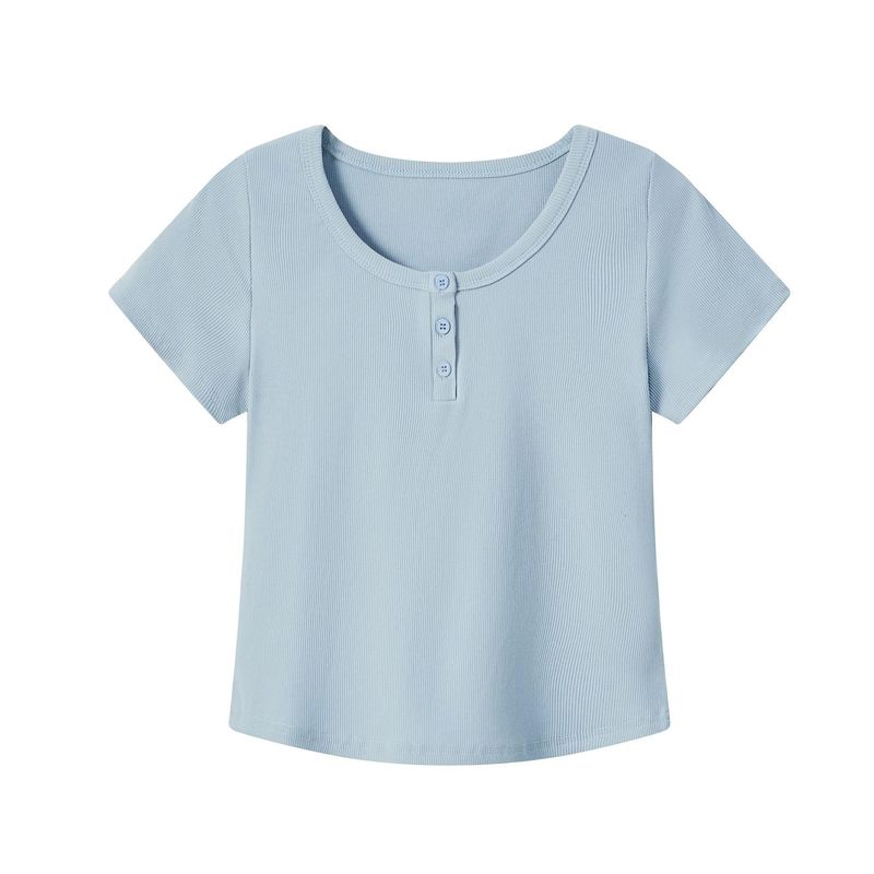 夏の新しいスリムでファッショナブルで多用途なショートスリムフィットソリッドカラーTシャツグレーのスタイリッシュなデザインのボタンダウンシャツ|undefined