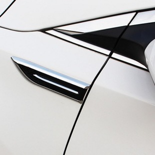 Car modification simulation side air vent Fender Hood decoration fake air vent shark Chin