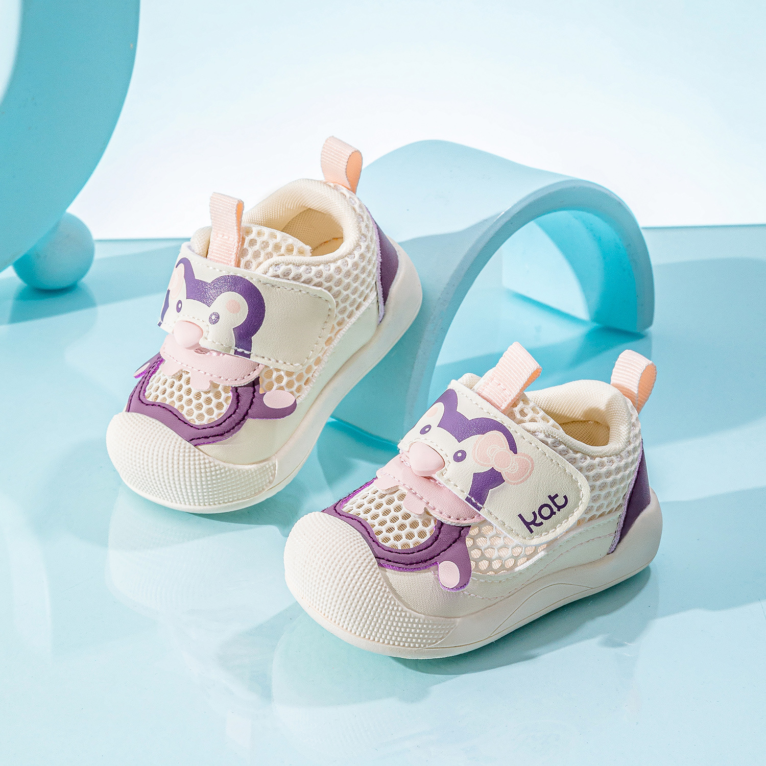 Brammiller Spring New Baby Toddler Shoes Women's Breathable Mesh Shoes Baby Shoes Children's Shoes Men's Cartoon Baby Shoes