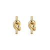 Minimalistic small design advanced retro metal earrings, french style, high-quality style