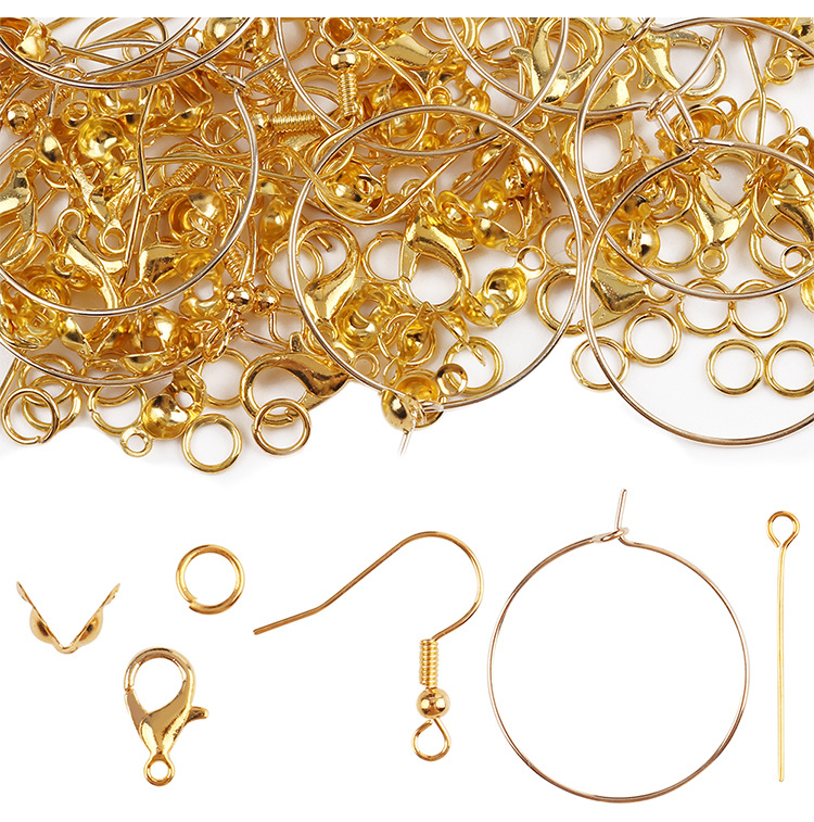 Plating Design Basic, Modern Style, Classic Style Style 1 Set Iron Solid Color Melon Seed Buckle Hook Earring Findings Lobster Clasp