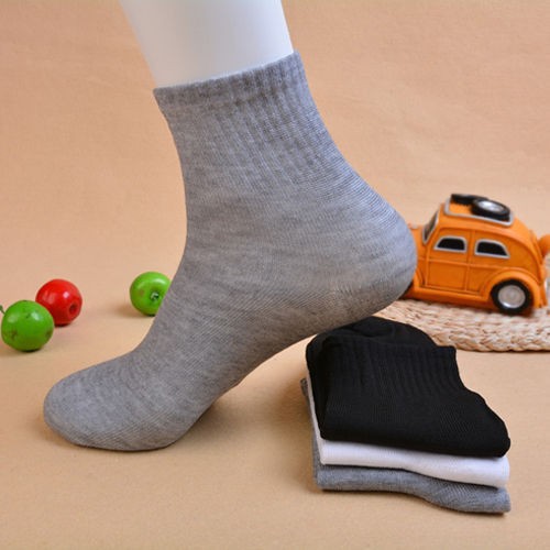라벨이없는 스포츠 양말 회색 10 쌍