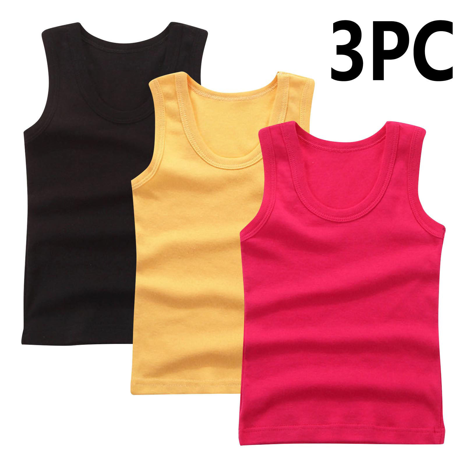 DK tank top-red+yellow+black