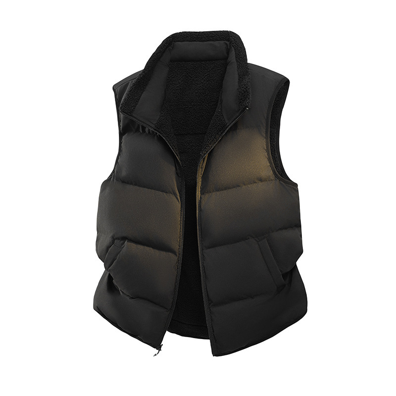 2025 New Autumn and Winter Reversible down Cashmere Vest for Men and Women, Loose Casual Trendyy Tops and Jackets