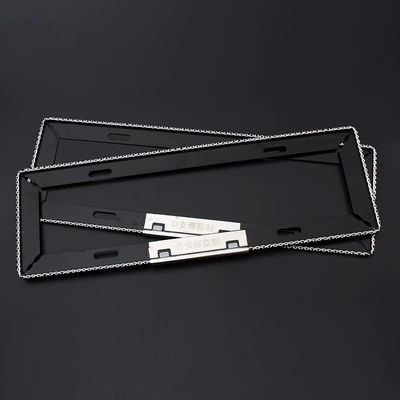 License plate holder/license plate holder – Factory direct supply magnesium alloy sandblasting - carved-magnesium-black-blue-brand