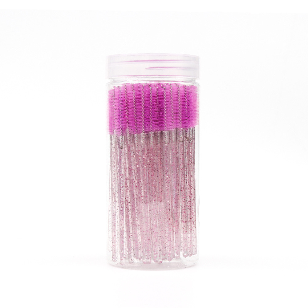 Cepillo de pestañas con mango de cristal