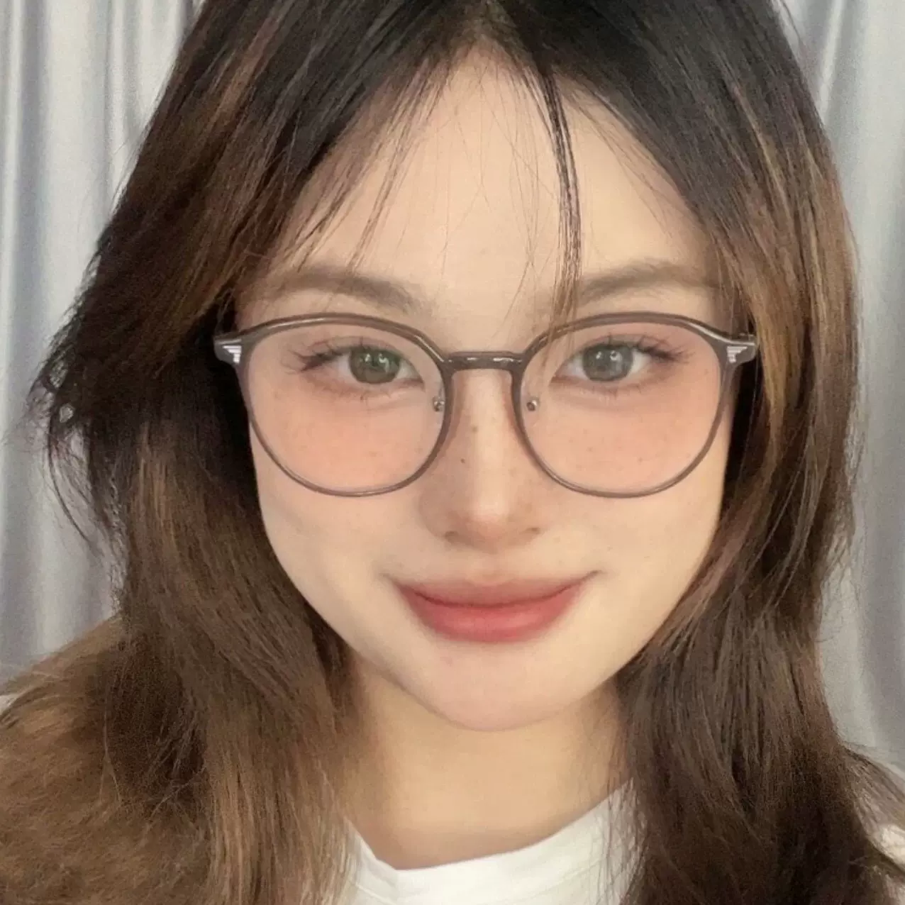 冷茶色眼镜框女防蓝光眼镜可配近视韩版显瘦纯钛眼镜架批发00502