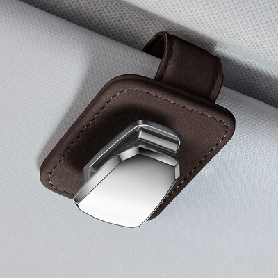 Car Glasses Clip/Bill Clip Sunshade Sunglasses Sunglasses Bill - brown