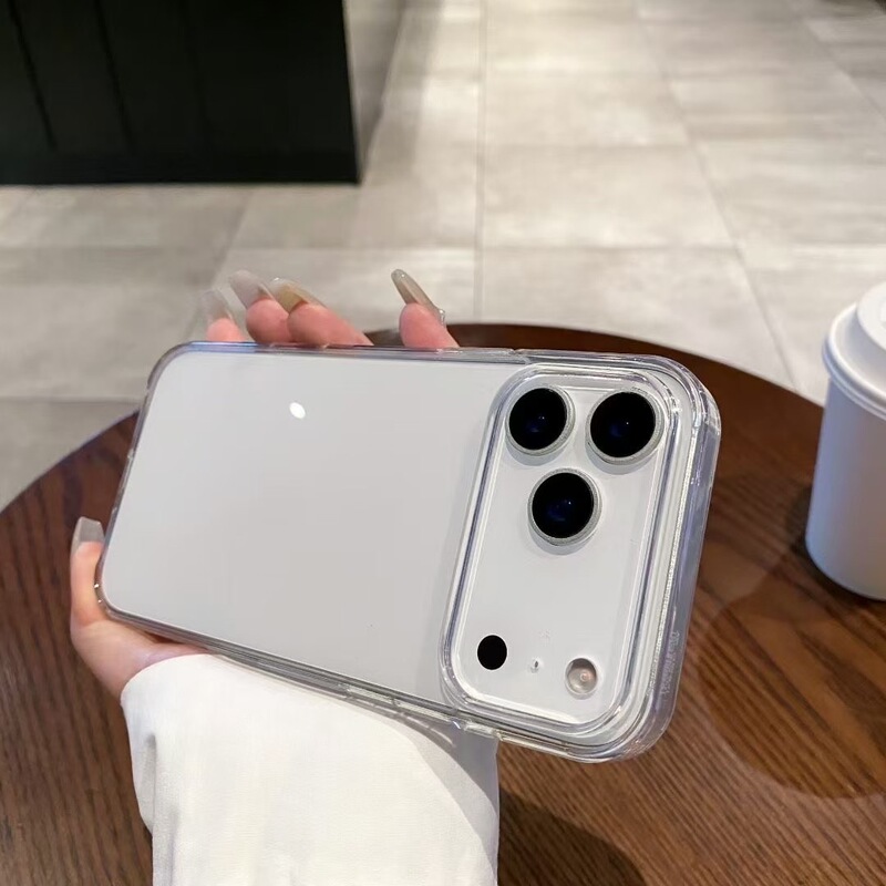 适用iPhone17proMax透明手机壳亚克力防刮花苹果17 Air简约保护套|undefined