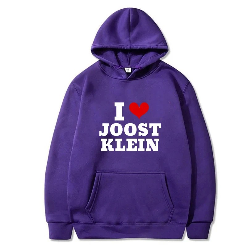 Suéter de hombre 2025 Me encanta Joost Klein estampado patrón divertido jersey retro hip-hop ropa de hombre