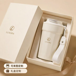跨境户外运动高颜值水杯轻奢高级感保冷八角咖啡杯外出携带保温杯