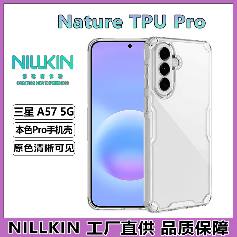 Ốp lưng từ tính NILLKIN cho Samsung Galaxy A57 5G trong suốt chống rơi — True Color PRO Samsung A57 5G Trắng, Ốp lưng từ tính True Color PRO cho Samsung A57 5G - Trắng