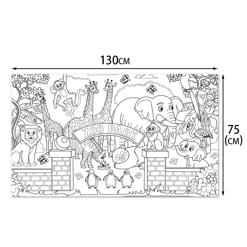 La tela de pintura para bebés de jardín de infantes no está sucia, la pared se puede pegar a la pared para colorear, pintura, papel de dibujo, pintura larga, rollo de graffiti para niños