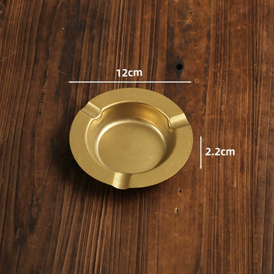 Retro Stainless Steel Ashtray Car ashtray - ashtray-snowflake-sand-gold