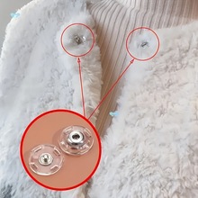 10pcs Ultra Clear Invisible Buttons Secure No Show[ΰo