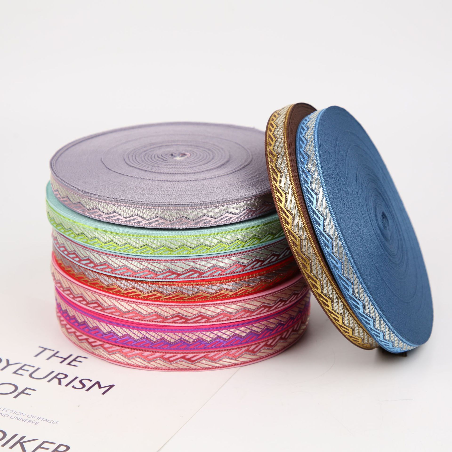 1.5cm twill ethnic style jacquard webbing classic ethnic style…