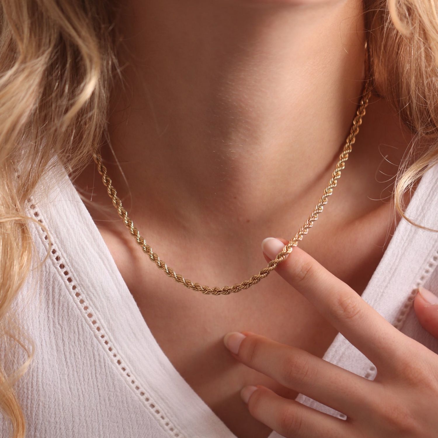 Fashion Twist Titanium Steel Plating Layered Necklaces 1 Piece