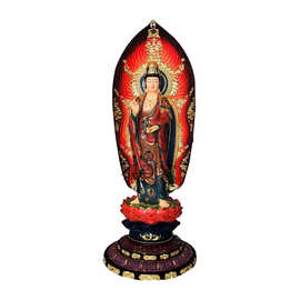 佛像摆件实木根雕西方三圣释迦牟尼南海观音地藏王大势至菩萨像