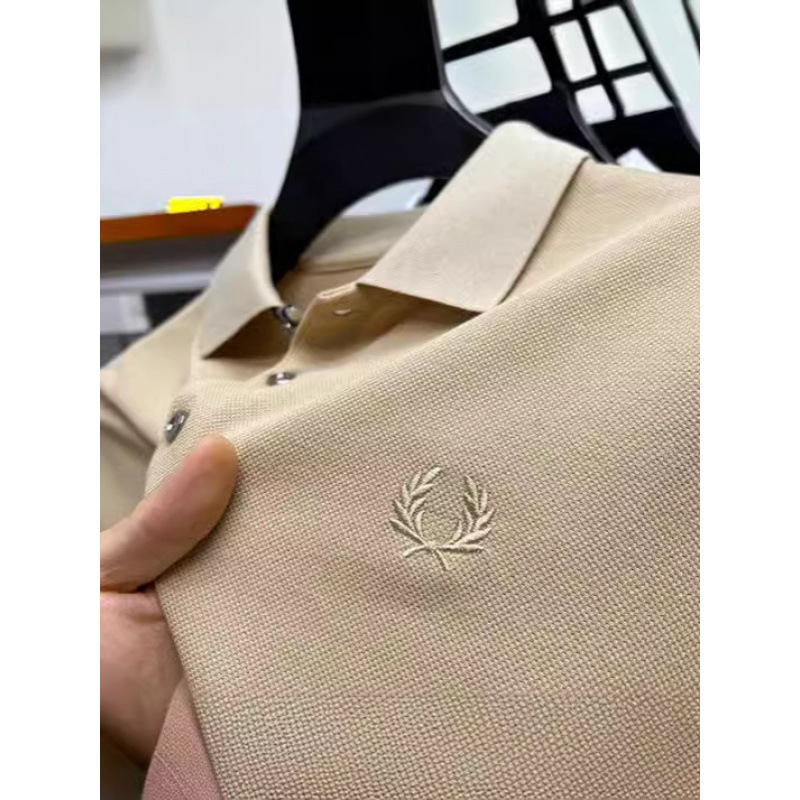 Cross-border Hot Sale 2025 Men's Lel Half Sleeve Polo Shirt Fashion Casual Business Embroidered T-shirt Polo Shirt