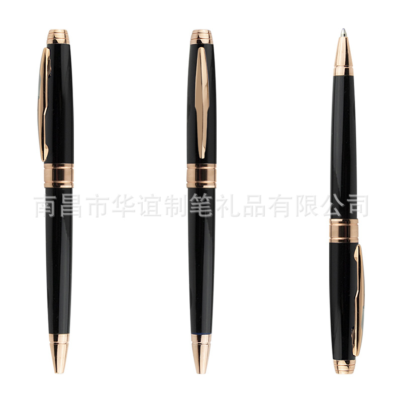 2024 nueva fábrica de bolígrafos metálicos en stock bolígrafos metálicos transfronterizos regalos comerciales pueden agregar logotipo