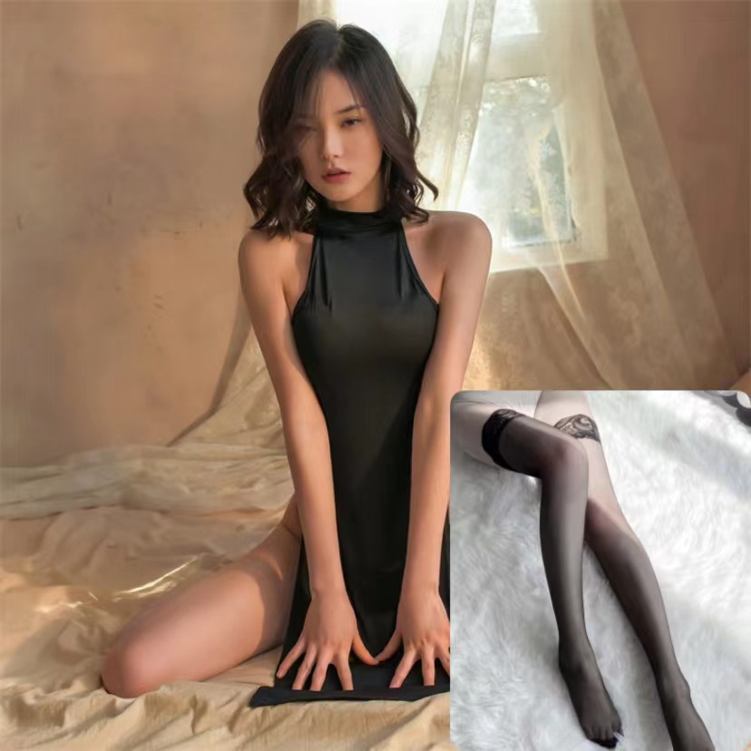 블랙 + 블랙 스타킹