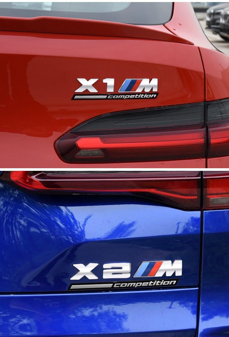 Suitable for Bmw Thunder m Standard Car Modified M1 M2 M3 M4 M5 M6 Logo Car Sticker Rear Tail Logo Thunder Version