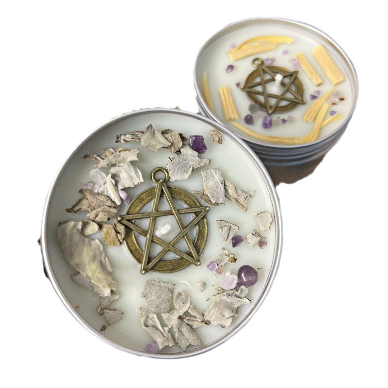 Velas hechas a mano original vela de escritorio interior antera piedra crudo regalo de cumpleaños atmósfera vela de curación