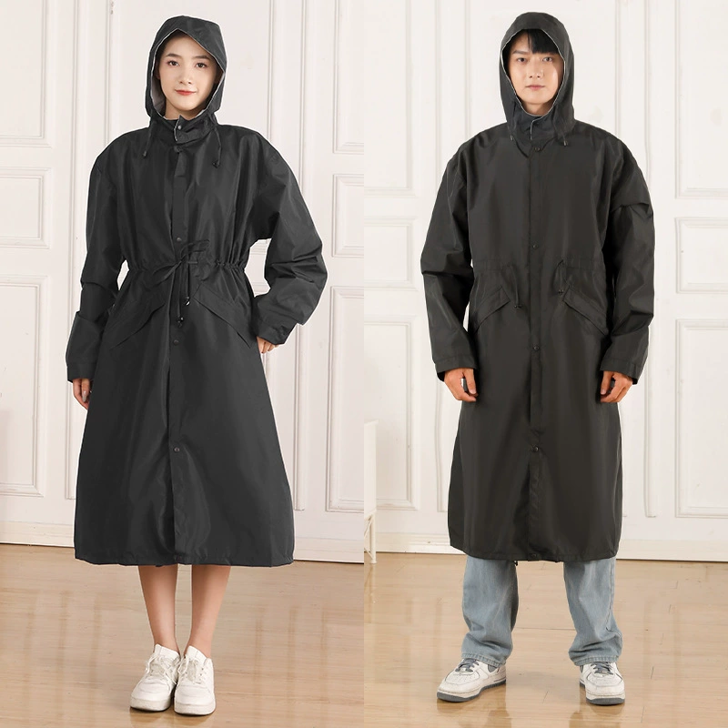 Trench coat, raincoat, long travel jacket for men and women for hiking