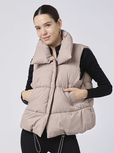 Women's Cropped Puffer Vest - High Quality and Ultra Soft
